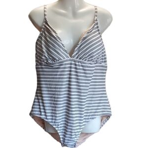 KONA SOL striped one piece swim suit XL